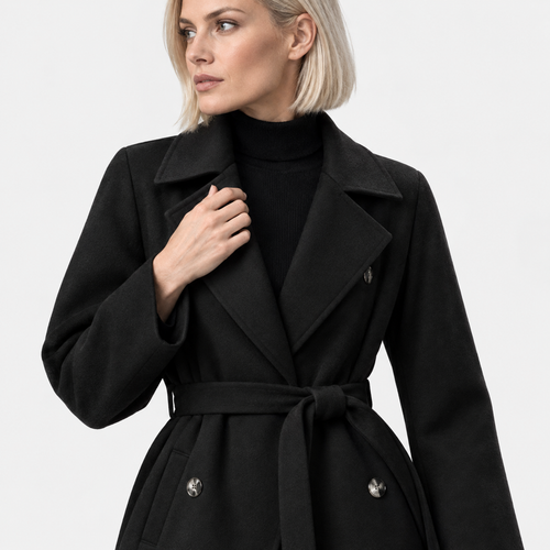 NAJAS | Women's Classic Trench Coat Timeless Belted Heritage Outerwear
