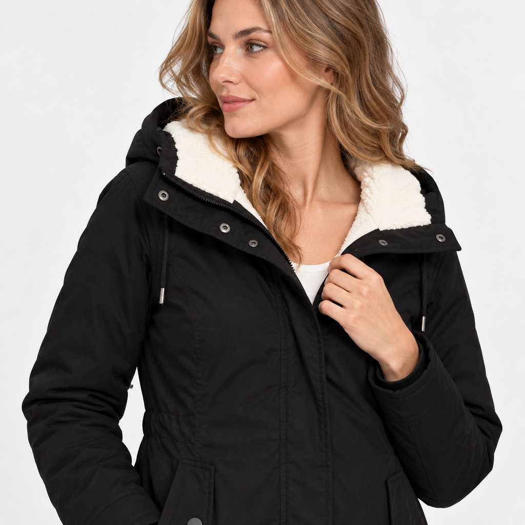 NAJAS | Women’s Fleece Lined Hooded Jacket Warm Winter Coat