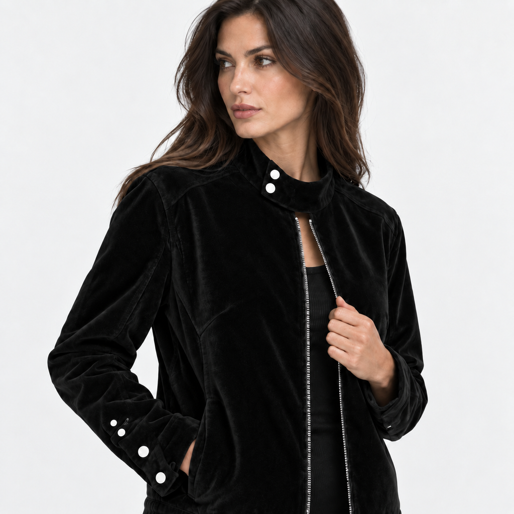 NAJAS | Women’s Vintage Jacket Button Detail Long Sleeve Casual Coat
