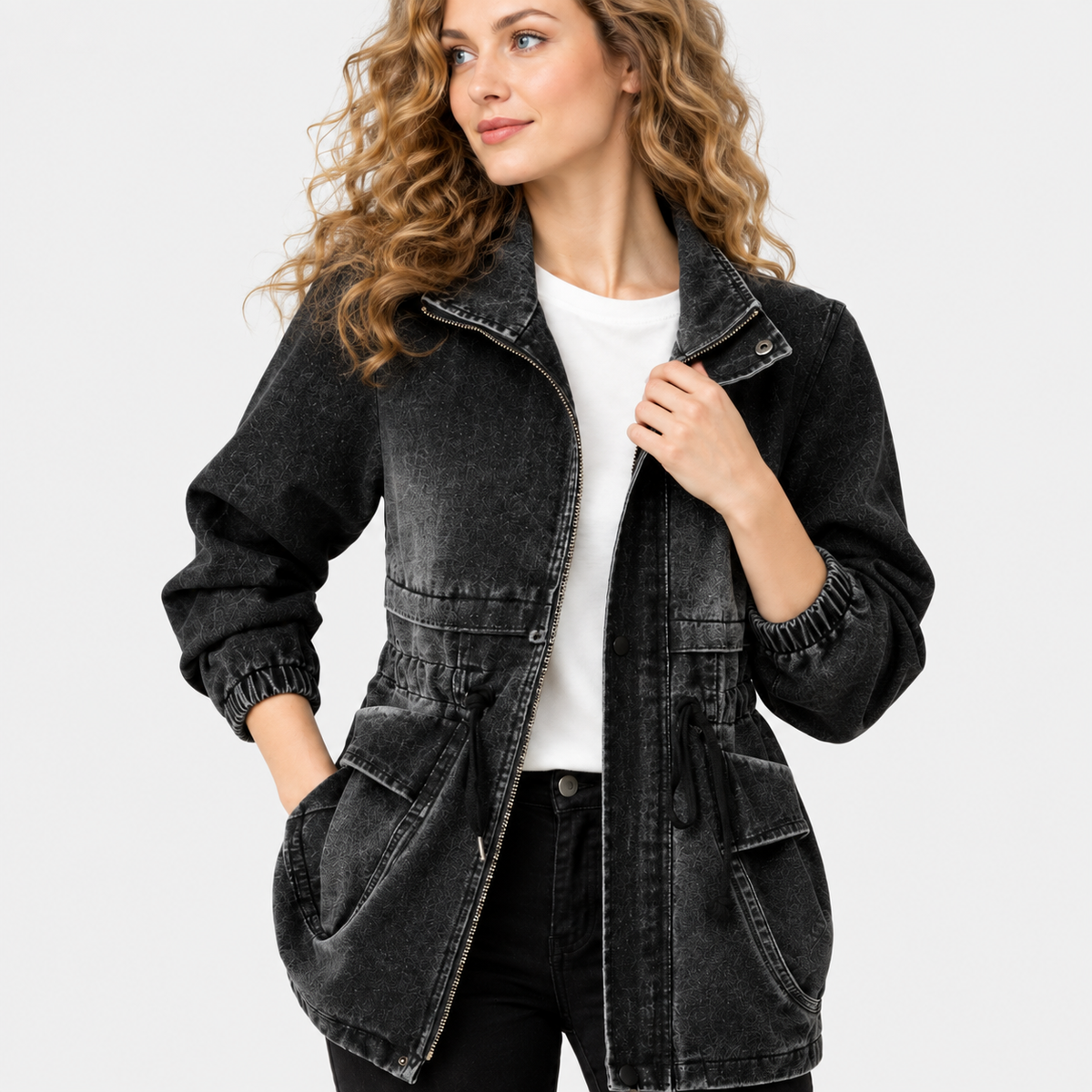 NAJAS | Women’s Leather Jacket Goat Skin Urban Style Casual Outerwear