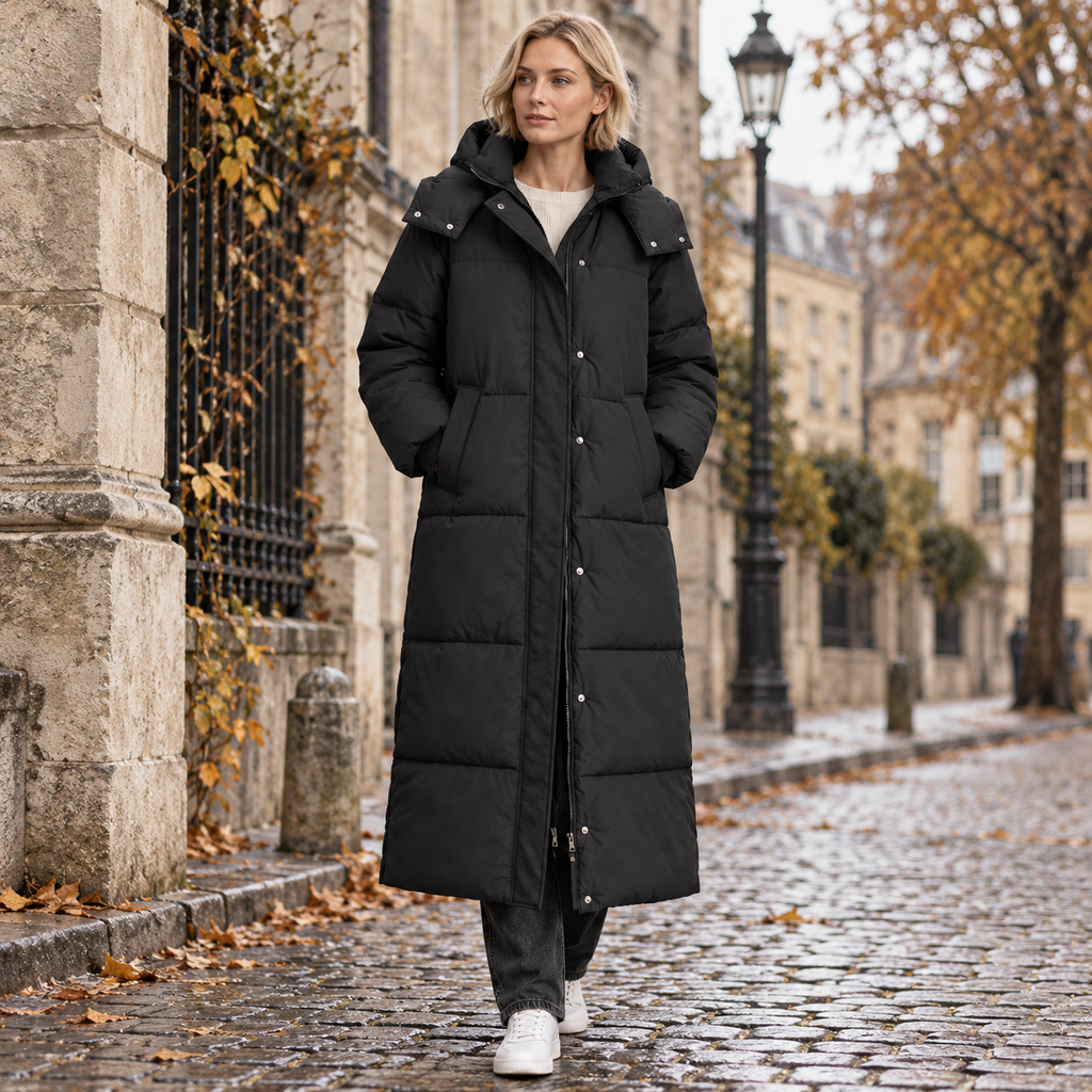 NAJAS | Women’s Loose Fit Puffer Coat Raglan Sleeve Casual Outerwear
