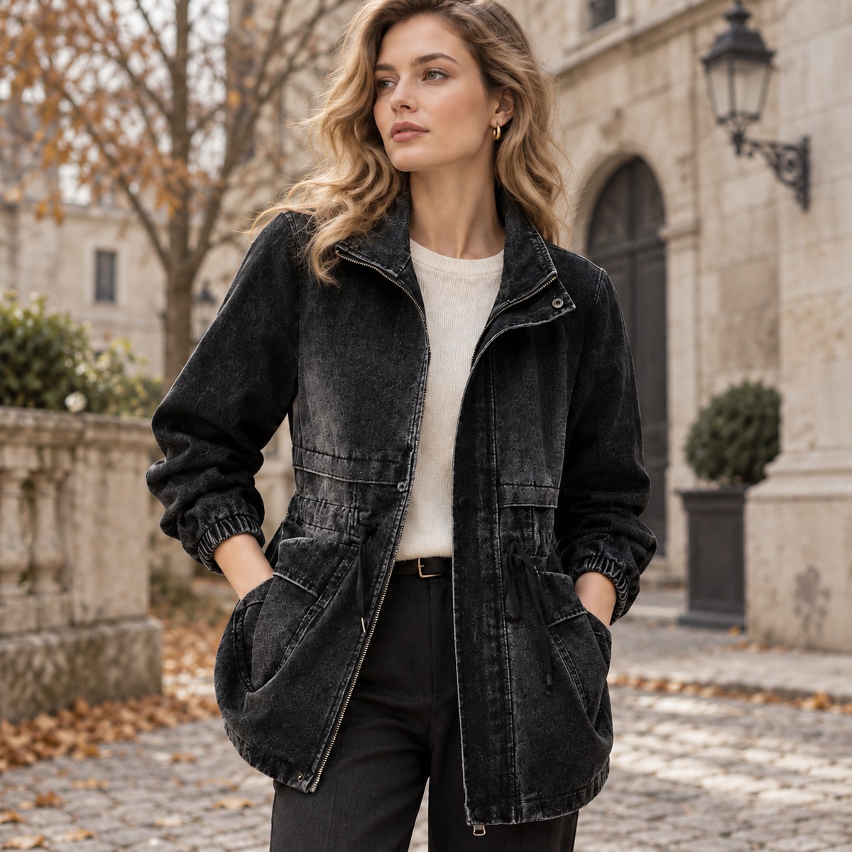 NAJAS | Women’s Leather Jacket Goat Skin Urban Style Casual Outerwear