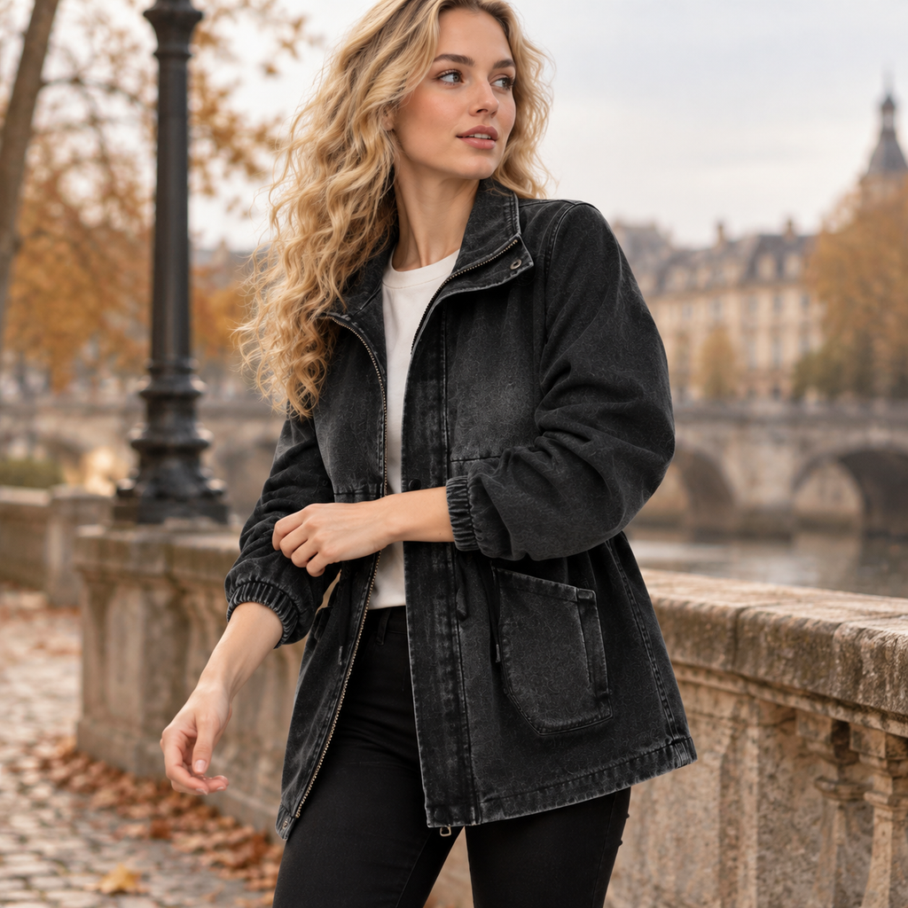 NAJAS | Women’s Leather Jacket Goat Skin Urban Style Casual Outerwear