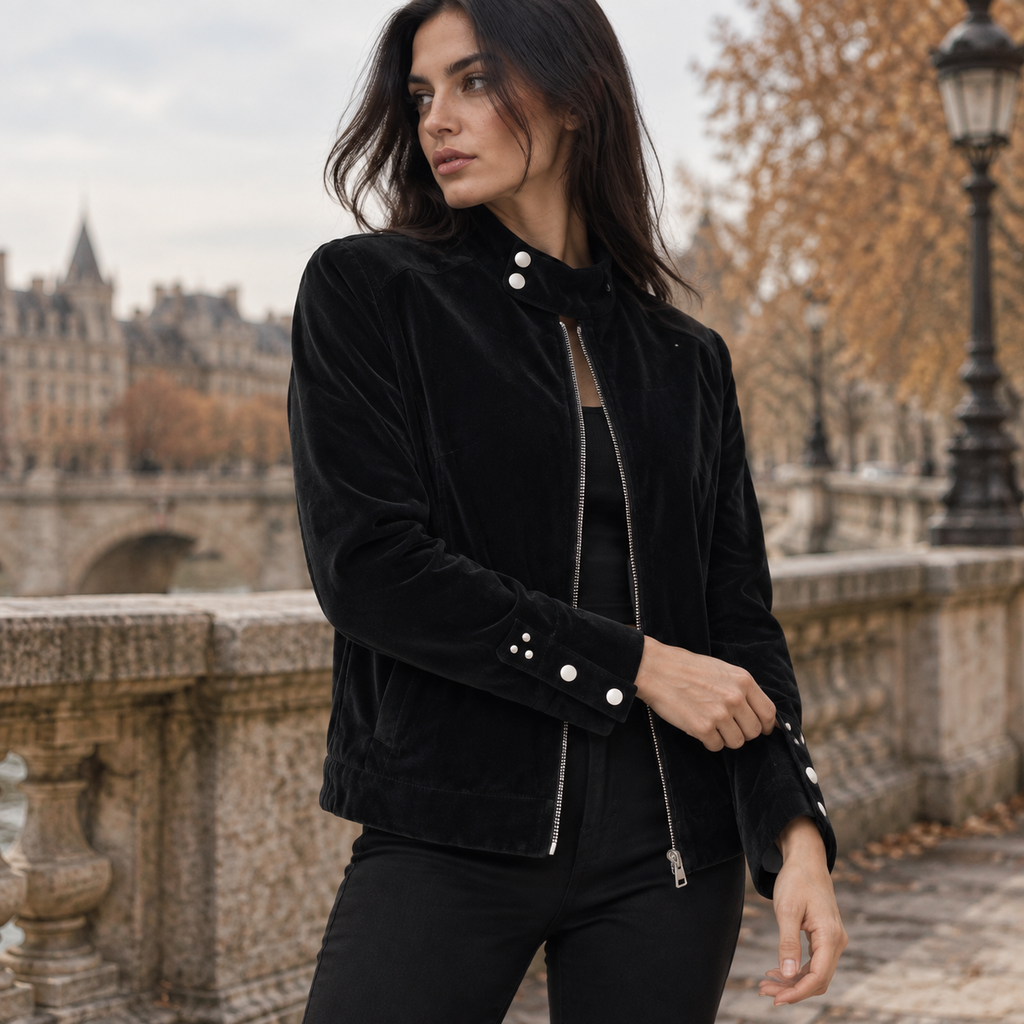 NAJAS | Women’s Vintage Jacket Button Detail Long Sleeve Casual Coat
