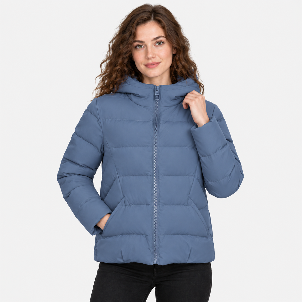 NAJAS | Women’s Short Cotton Coat Loose Fit Korean Style Outerwear