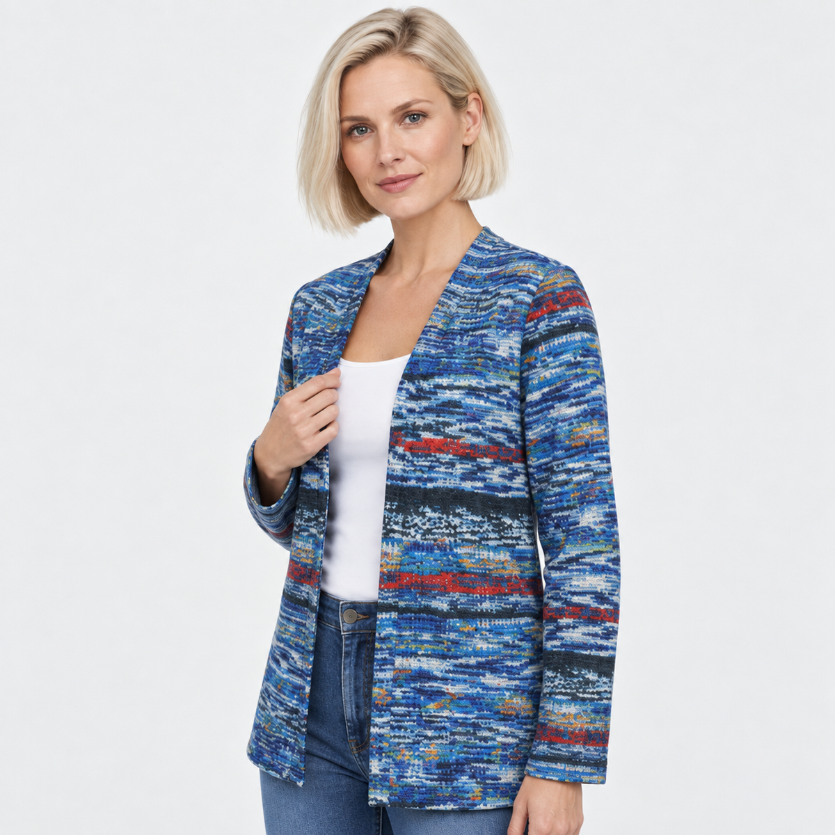 NAJAS | Women’s Long Sleeve Cardigan Knitwear Elegant Fall Layering Top
