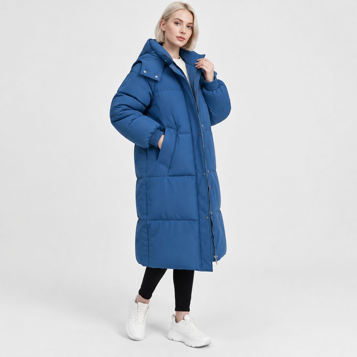 NAJAS | Women’s Loose Fit Puffer Coat Raglan Sleeve Casual Outerwear