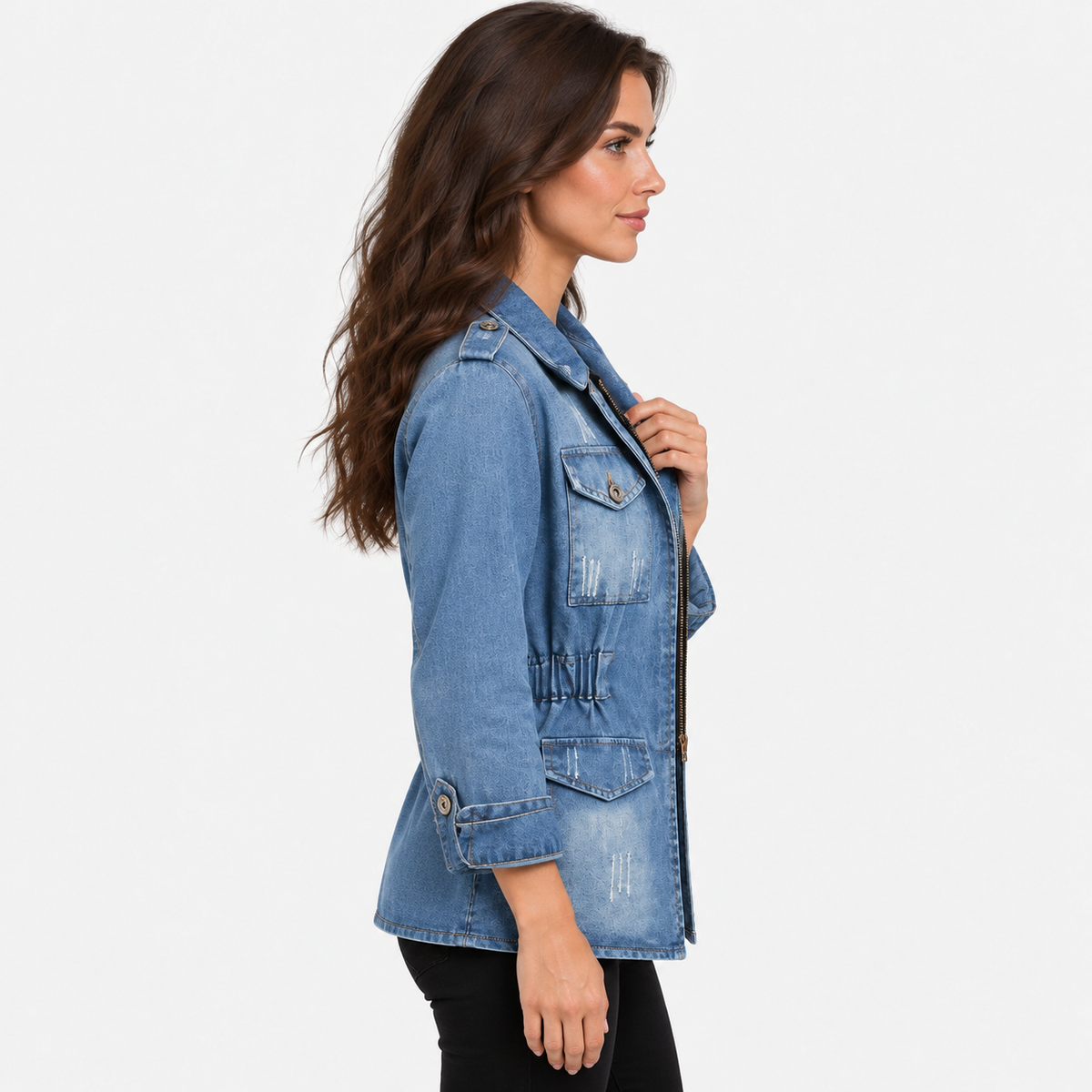 NAJAS | Women's Cotton Denim Jacket Classic Casual Jean Outerwear