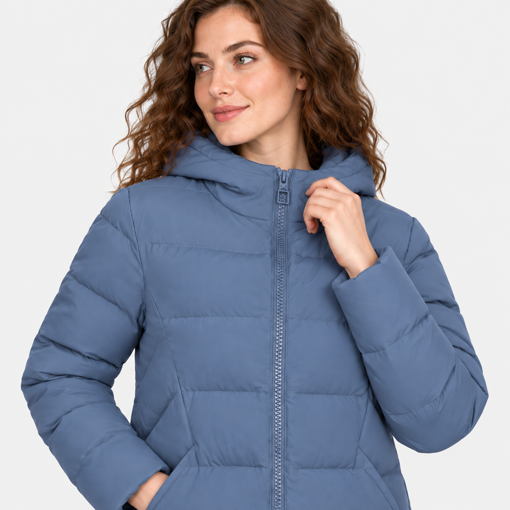 NAJAS | Women’s Short Cotton Coat Loose Fit Korean Style Outerwear