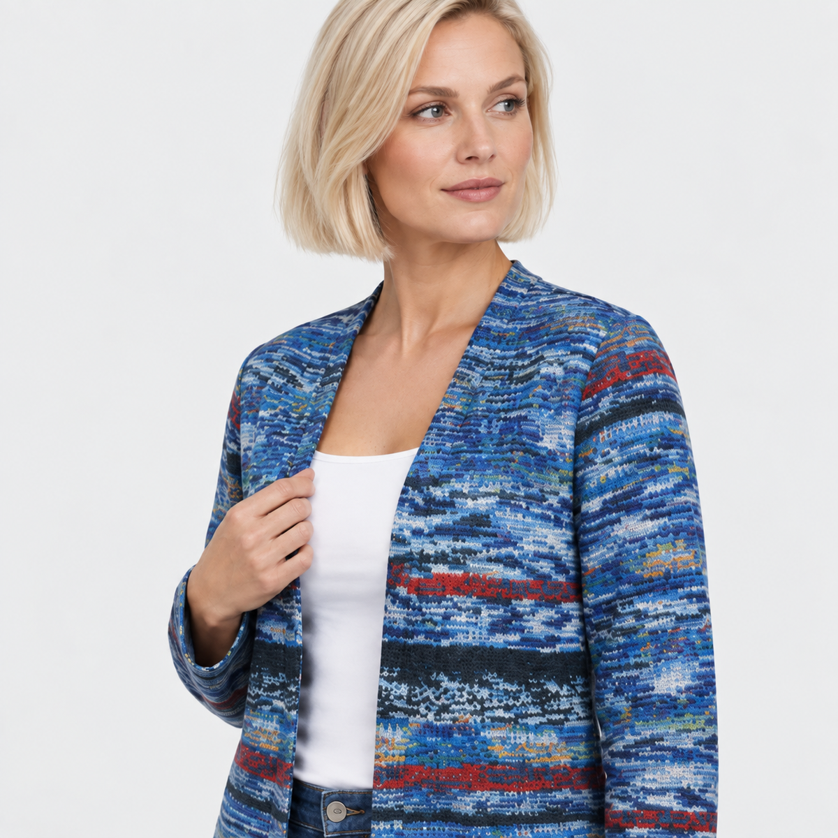 NAJAS | Women’s Long Sleeve Cardigan Knitwear Elegant Fall Layering Top