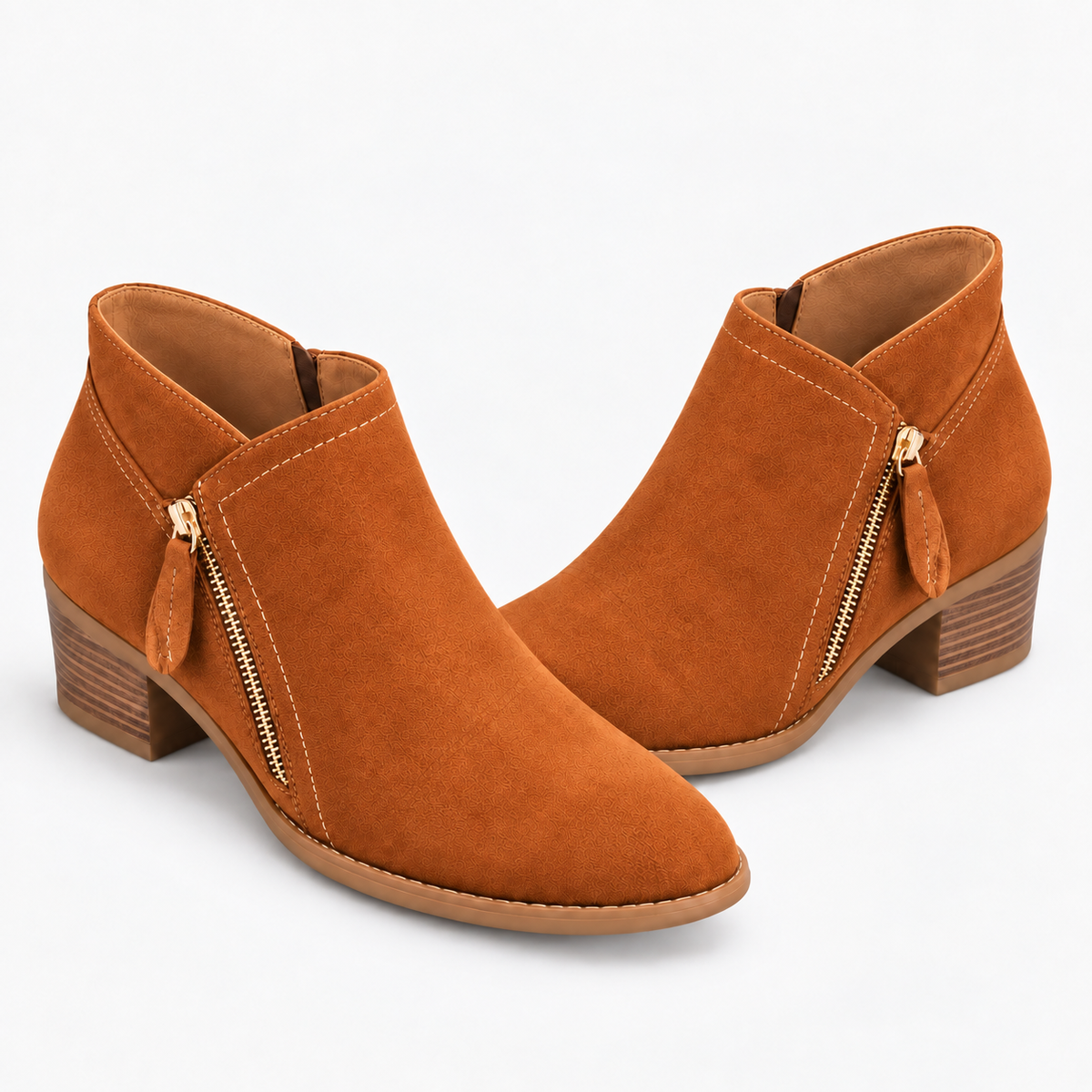 NAJAS | Women’s Suede Ankle Boots Wedge Heel Warm Winter Fashion Boots