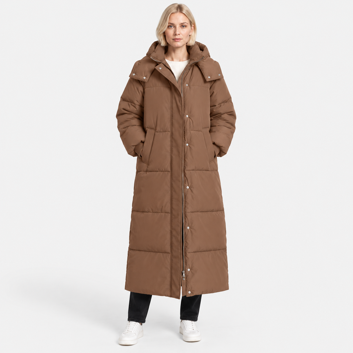NAJAS | Women’s Loose Fit Puffer Coat Raglan Sleeve Casual Outerwear