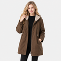 NAJAS | Women's Cotton Hooded Parka with Thick Fleece Lining