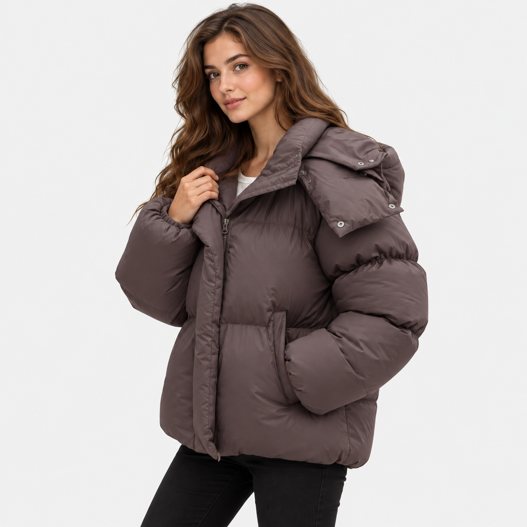 NAJAS | Women's Warm Hooded Puffer Jacket for Cold Weather