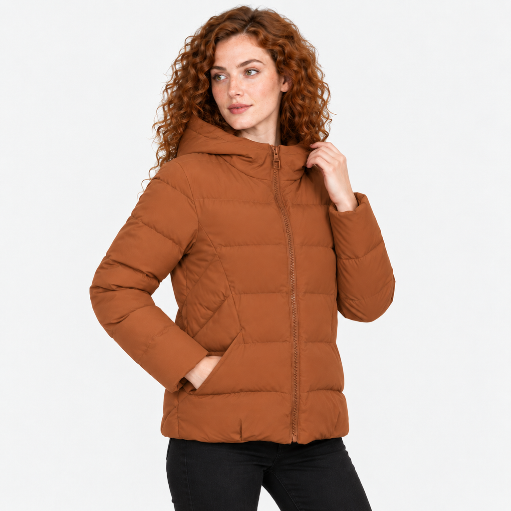 NAJAS | Women’s Short Cotton Coat Loose Fit Korean Style Outerwear