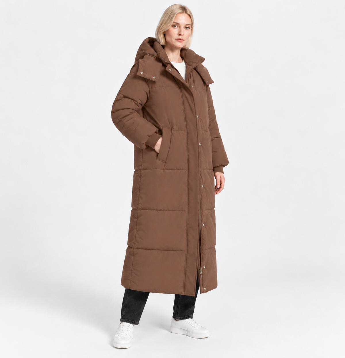 NAJAS | Women’s Loose Fit Puffer Coat Raglan Sleeve Casual Outerwear