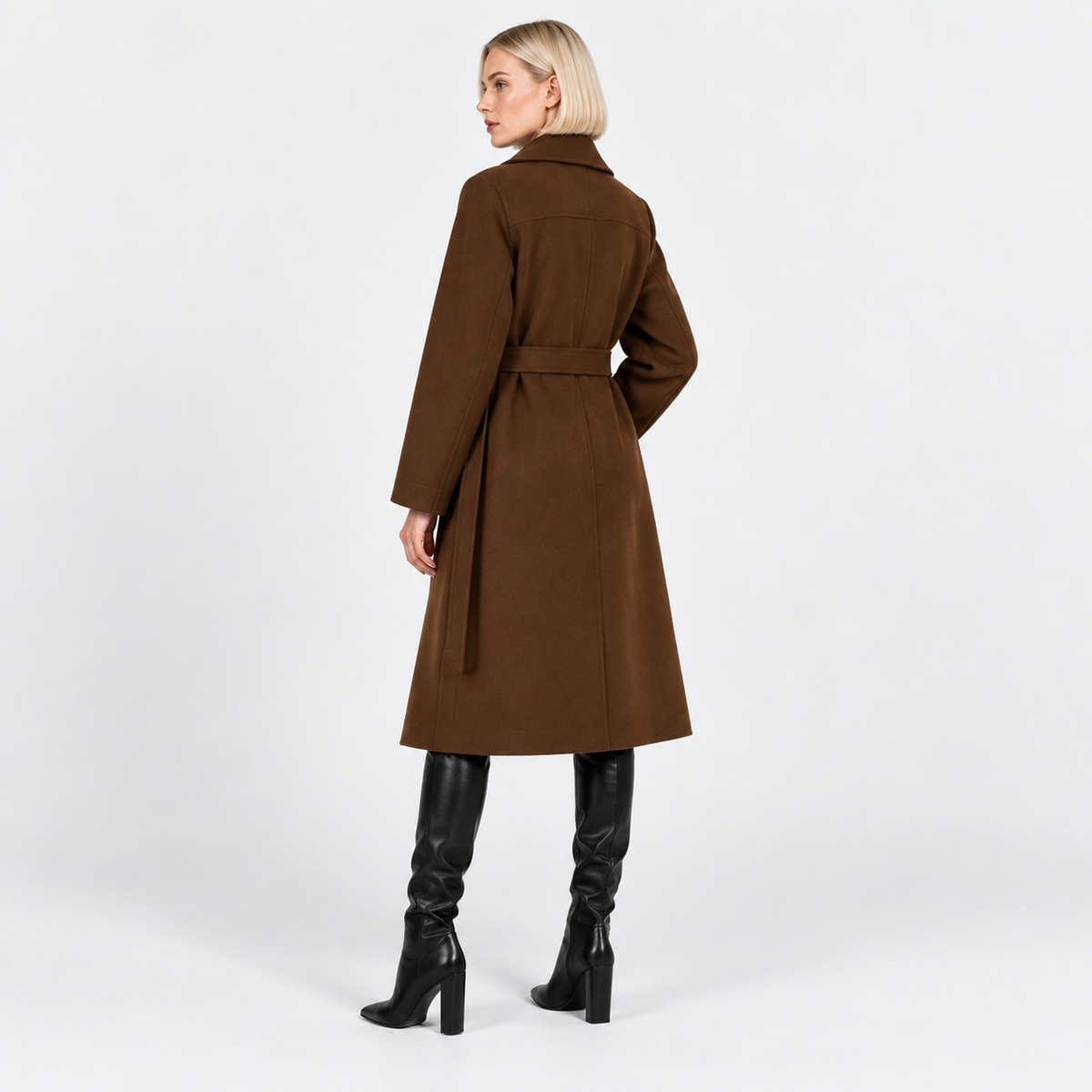 NAJAS | Women's Classic Trench Coat Timeless Belted Heritage Outerwear