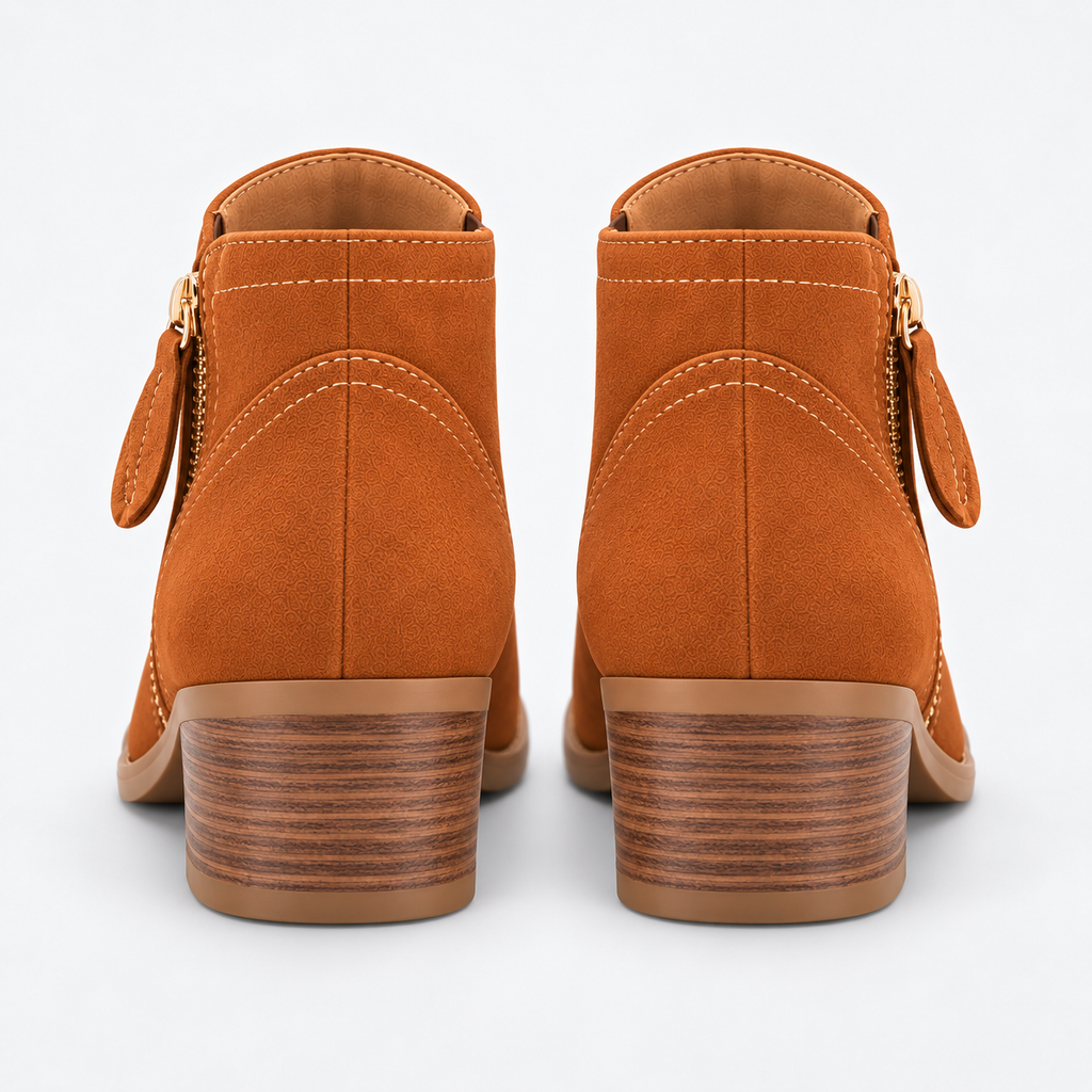 NAJAS | Women’s Suede Ankle Boots Wedge Heel Warm Winter Fashion Boots