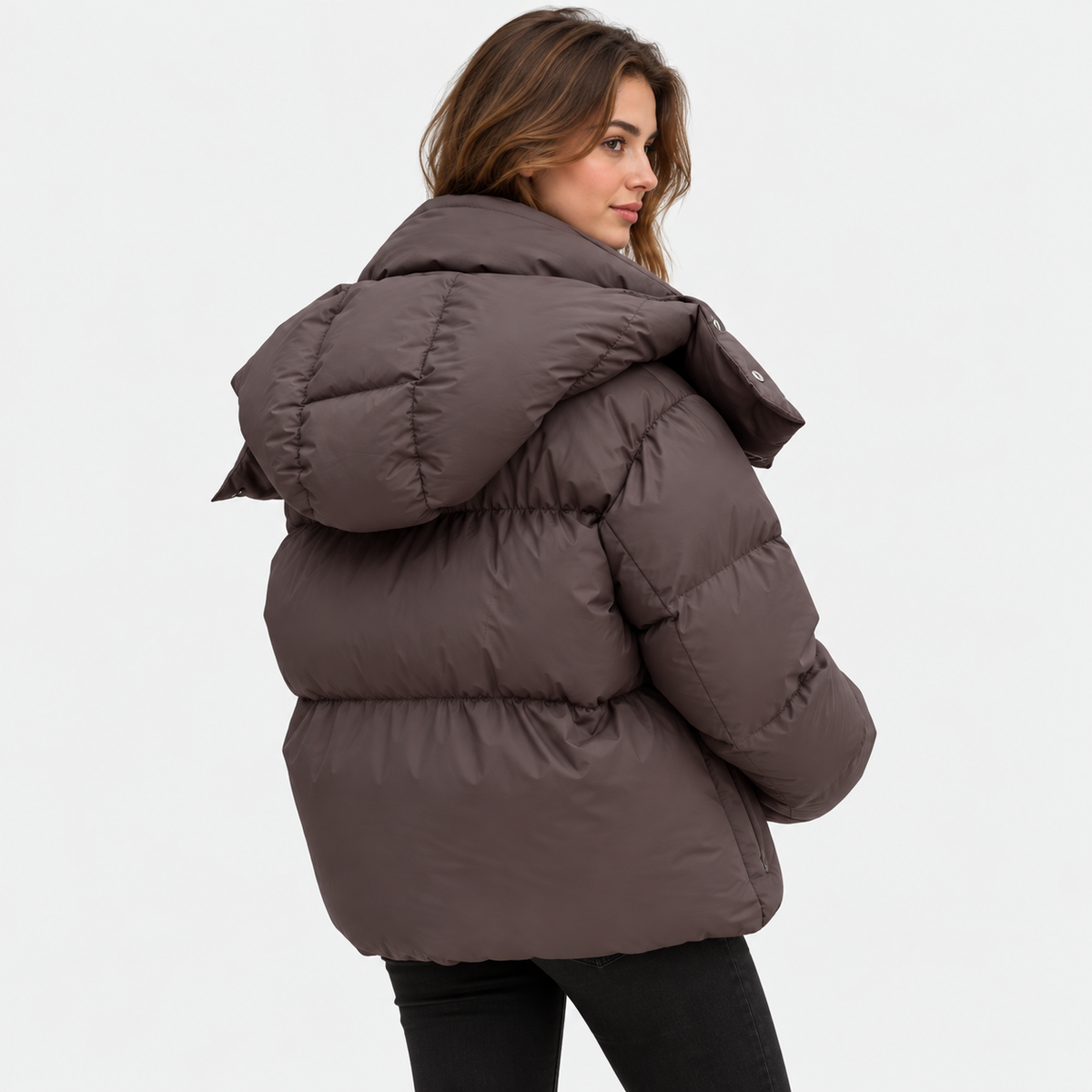NAJAS | Women's Warm Hooded Puffer Jacket for Cold Weather
