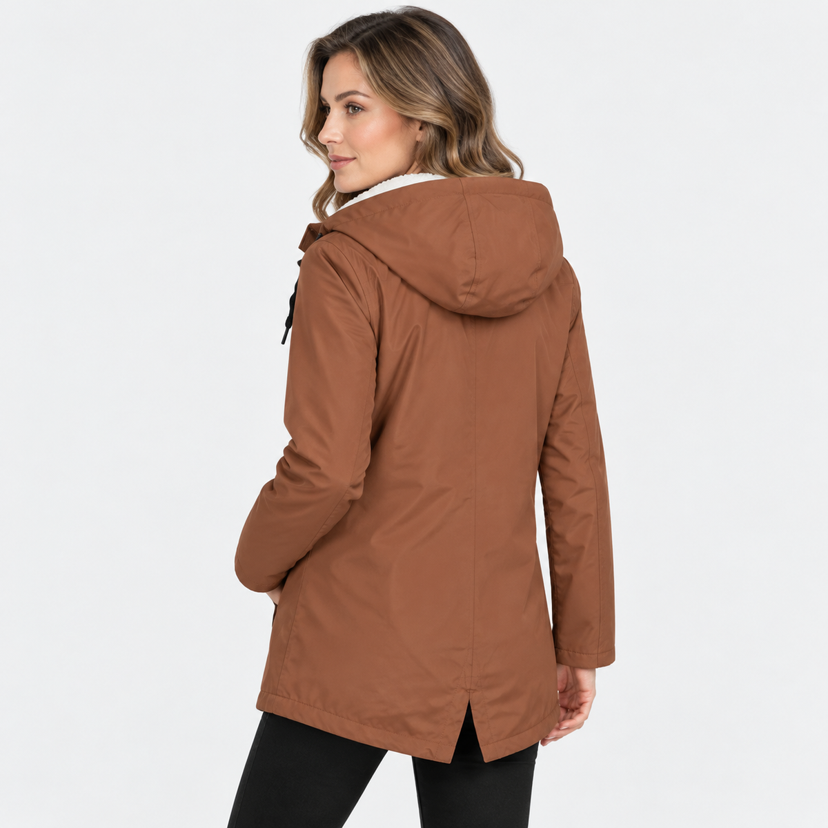 NAJAS | Women's Fleece Lined Hooded Jacket Windproof Winter Outerwear