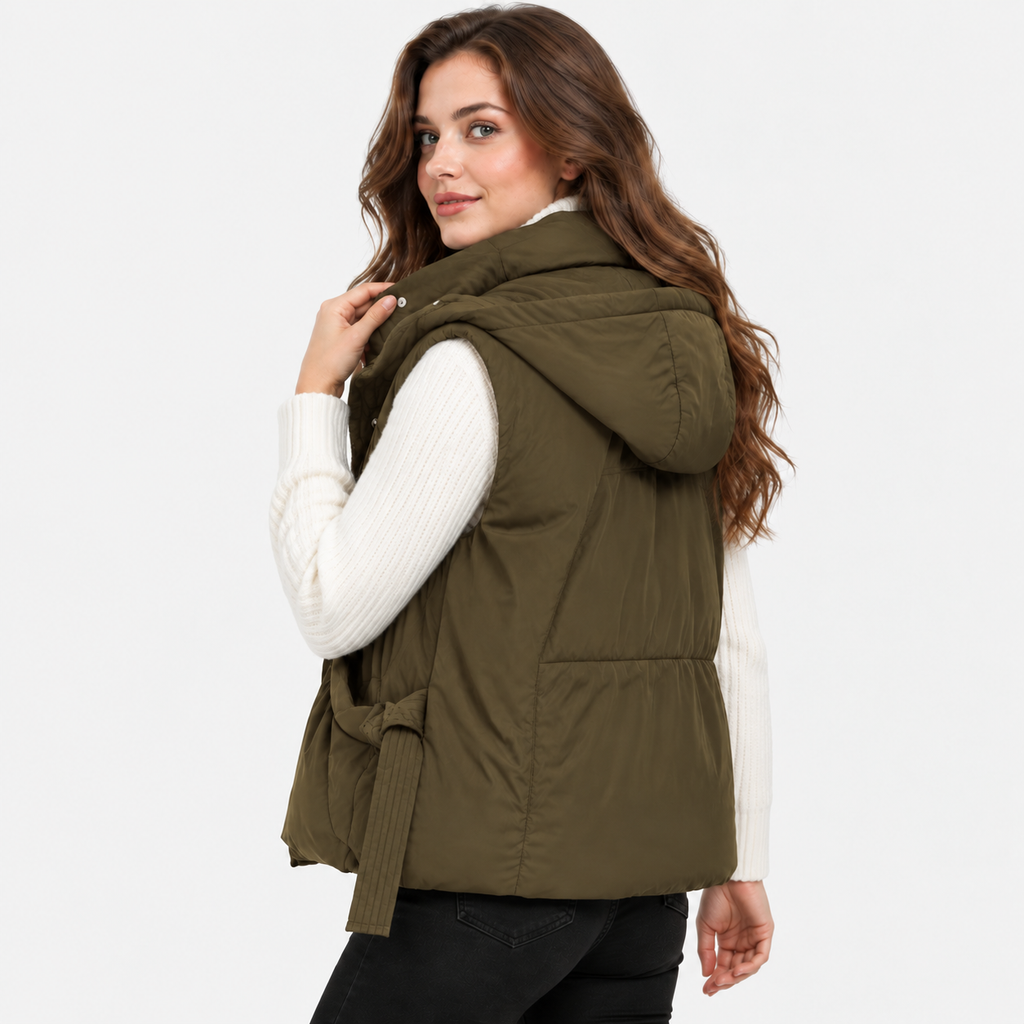 NAJAS | Women’s Cotton Vest Sleeveless Padded Winter Outerwear Jacket