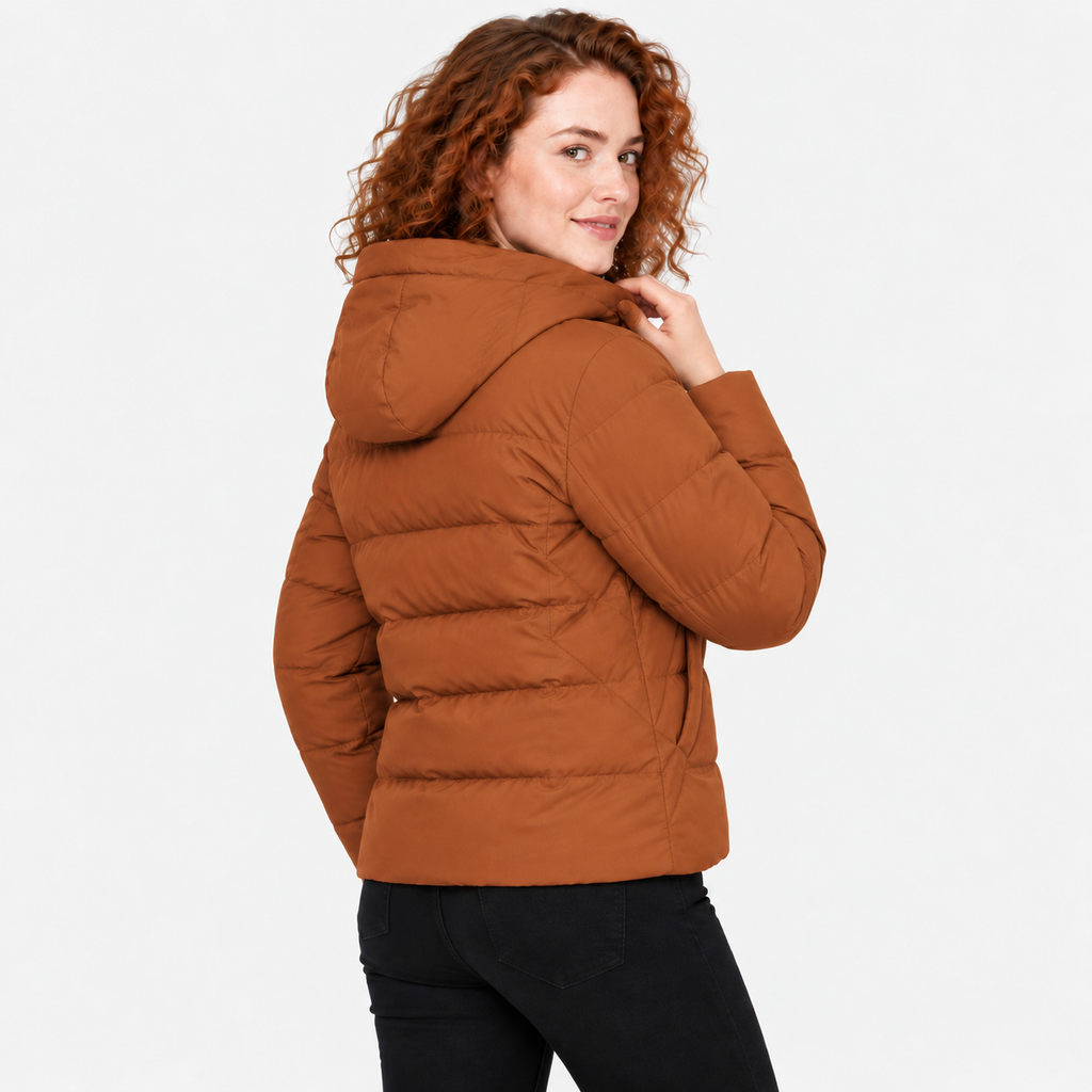 NAJAS | Women’s Short Cotton Coat Loose Fit Korean Style Outerwear