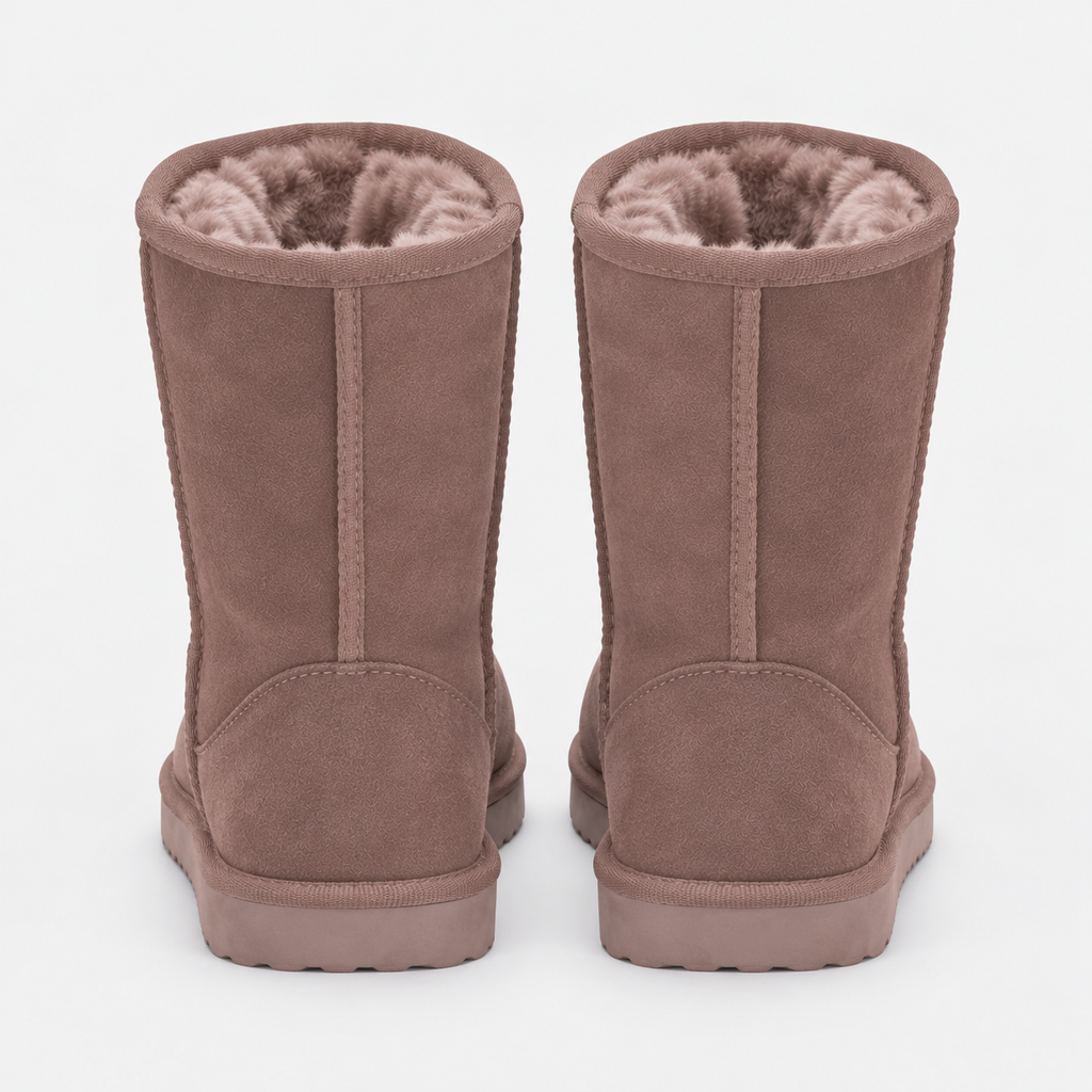 NAJAS | Women's Suede Knee High Winter Boots with Fleece Lining