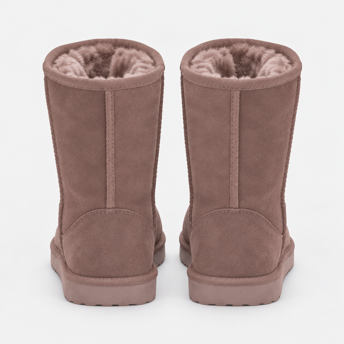 NAJAS | Women's Suede Knee High Winter Boots with Fleece Lining