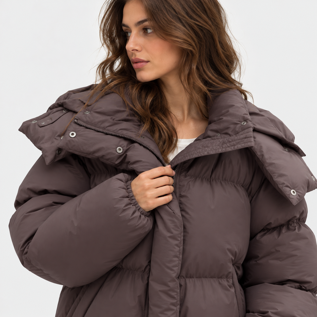 NAJAS | Women's Warm Hooded Puffer Jacket for Cold Weather