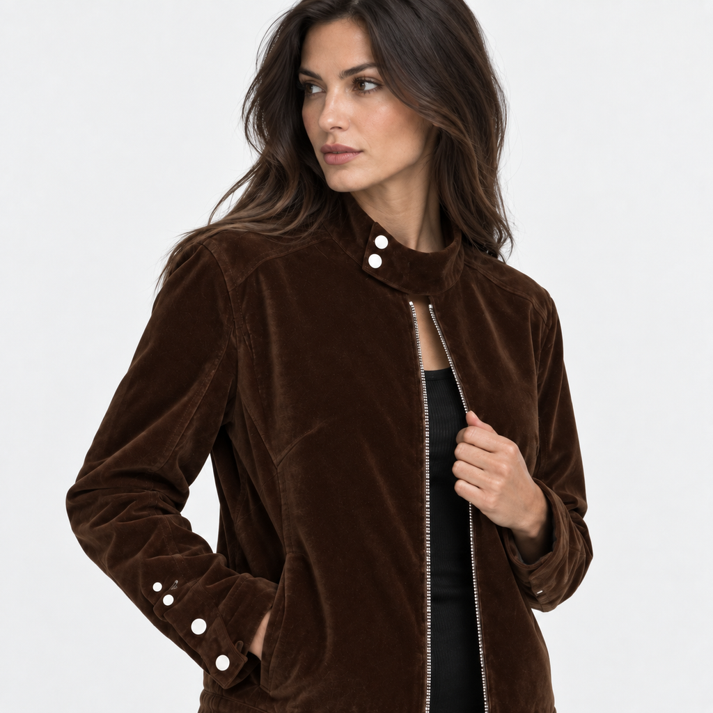 NAJAS | Women’s Vintage Jacket Button Detail Long Sleeve Casual Coat