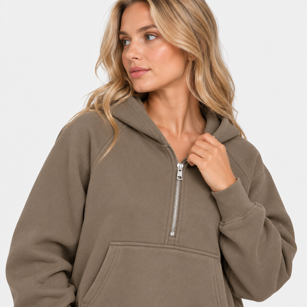 NAJAS | Men’s Hooded Sweater Warm Zip Pullover Casual Hoodie
