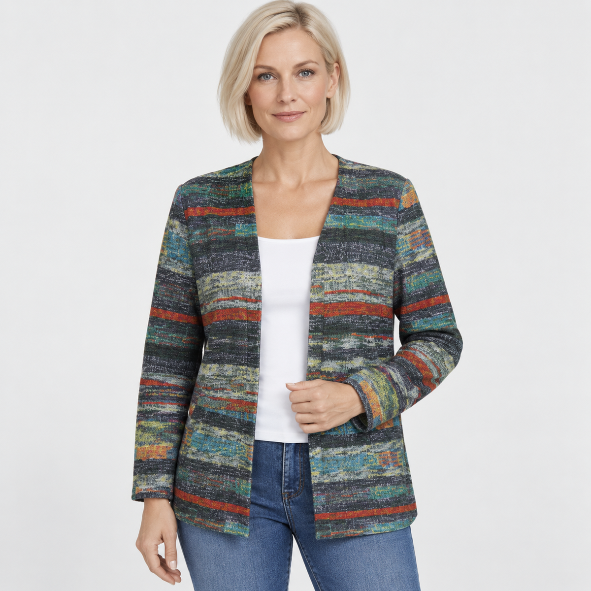 NAJAS | Women’s Long Sleeve Cardigan Knitwear Elegant Fall Layering Top