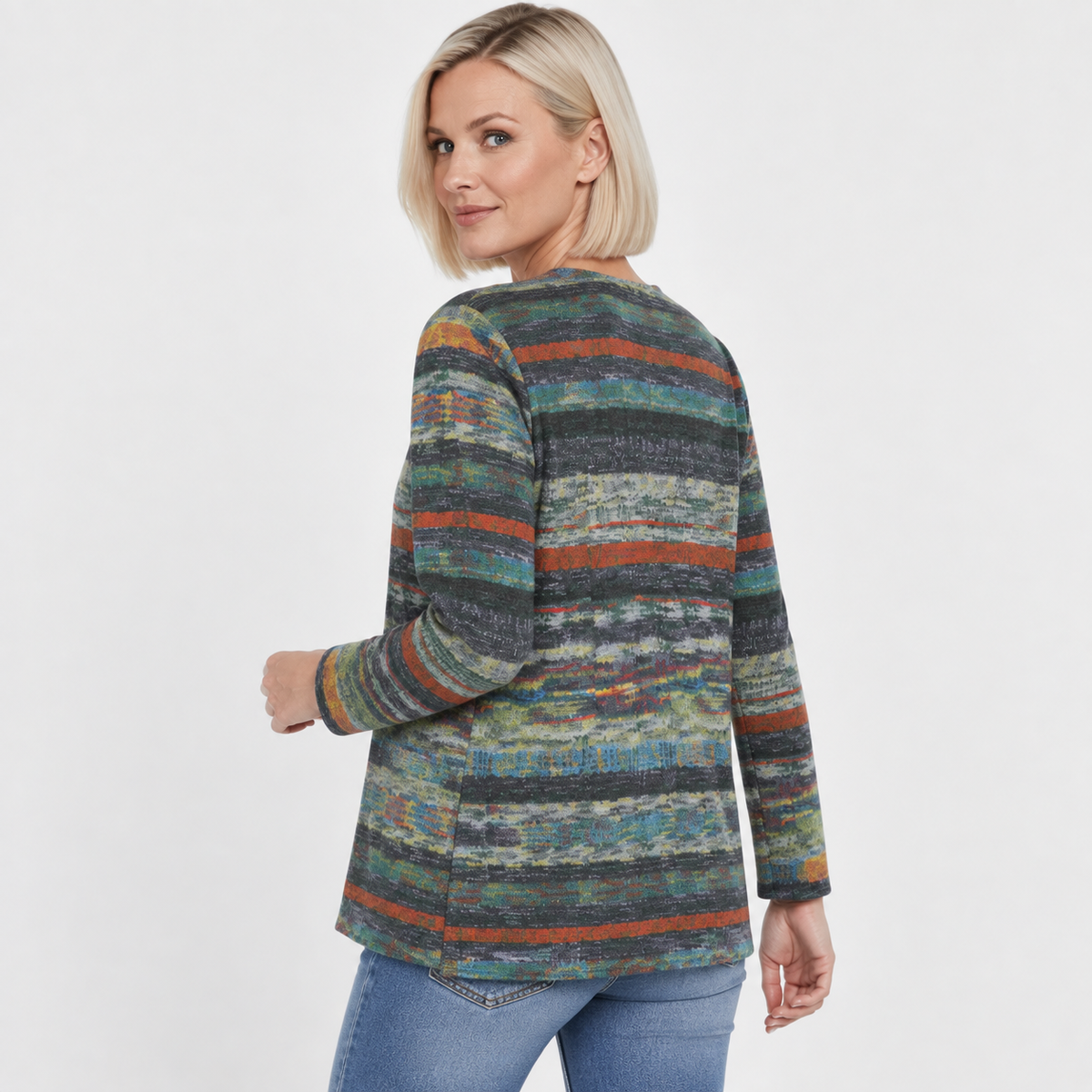 NAJAS | Women’s Long Sleeve Cardigan Knitwear Elegant Fall Layering Top