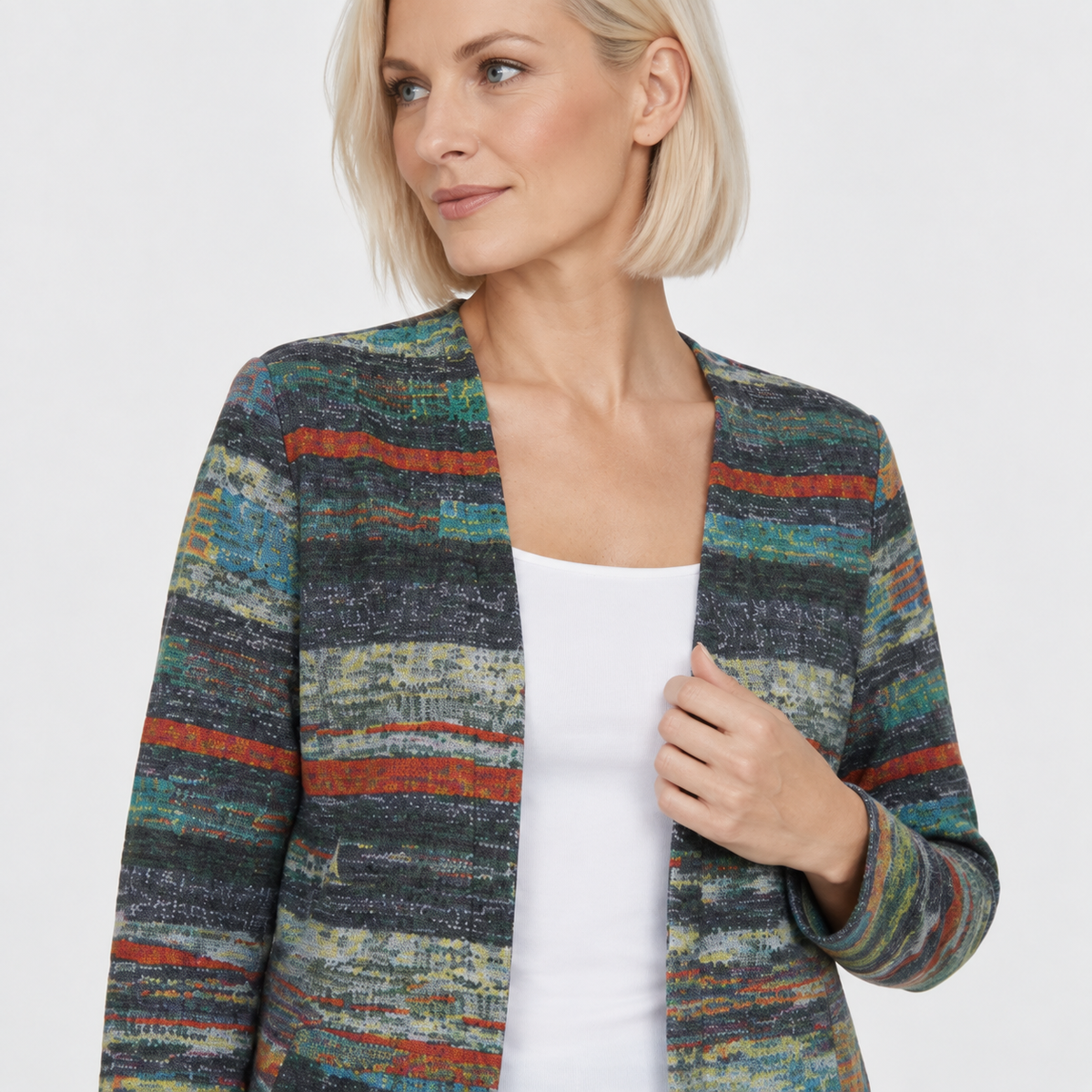 NAJAS | Women’s Long Sleeve Cardigan Knitwear Elegant Fall Layering Top
