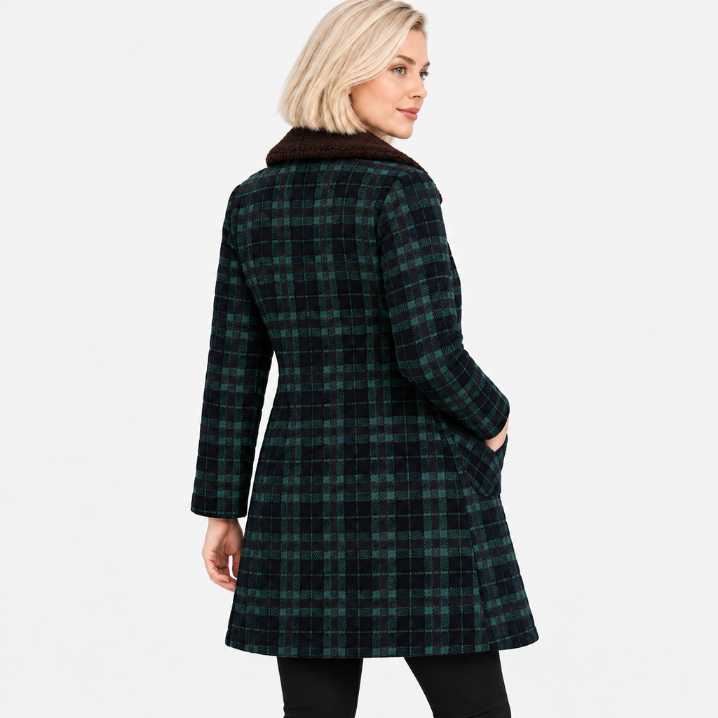 NAJAS | Women's Mid-Length Winter Coat with Fleece Lining