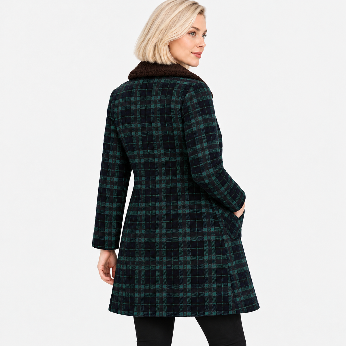 NAJAS | Women's Mid-Length Winter Coat with Fleece Lining