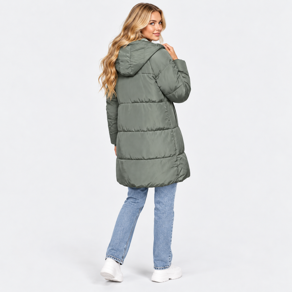NAJAS | Women's Hooded Puffer Jacket with Regular Fit and Pockets