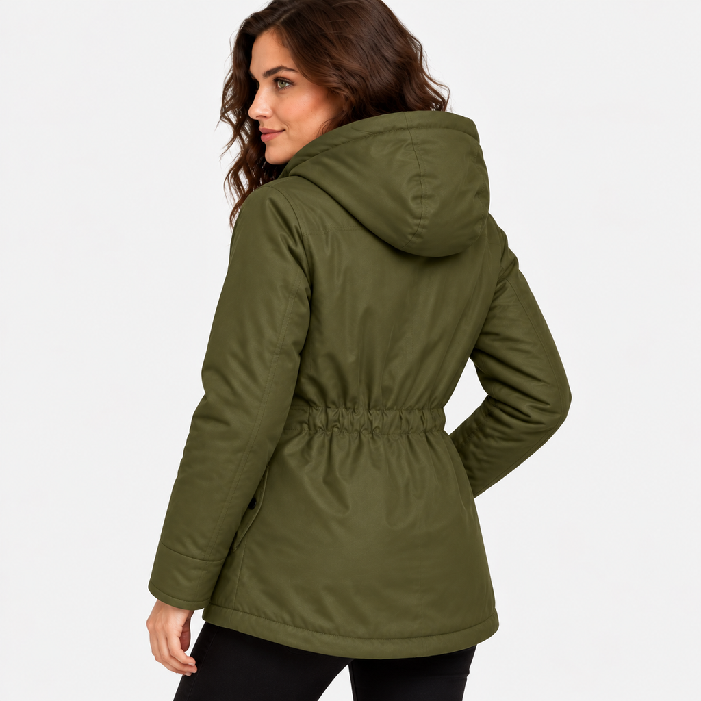 NAJAS | Women’s Fleece Lined Hooded Jacket Warm Winter Coat