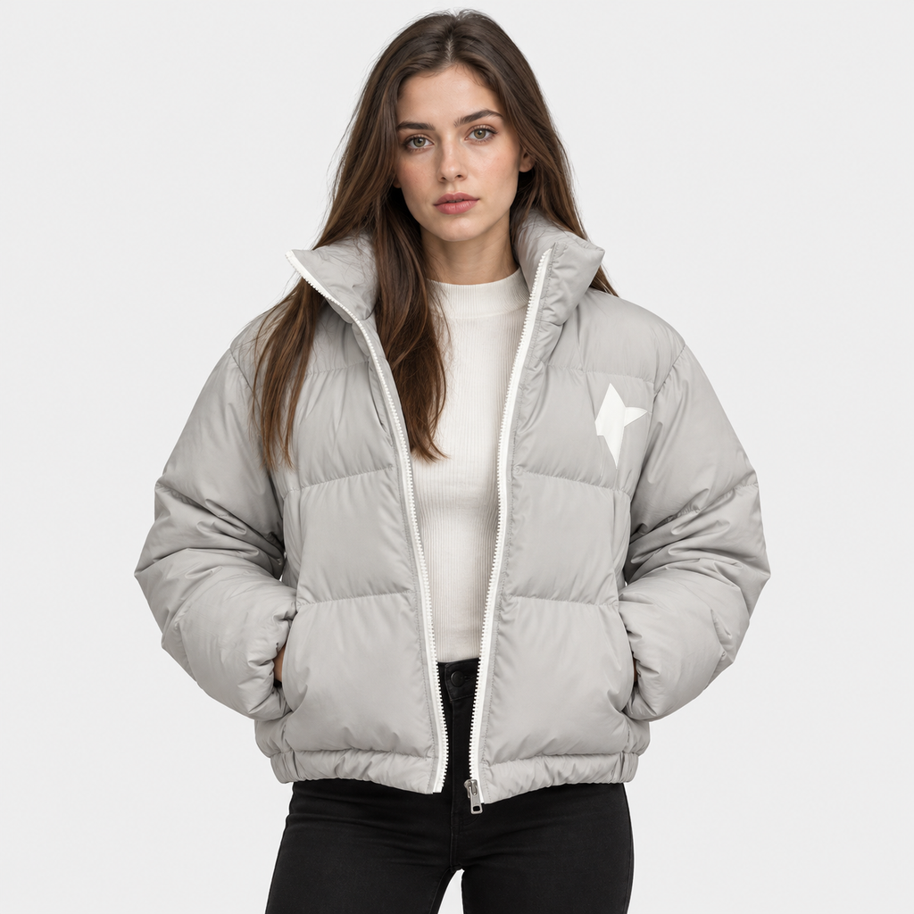 NAJAS | Women's Printed Puffer Jacket Thick Warm Loose Fit Winter Coat
