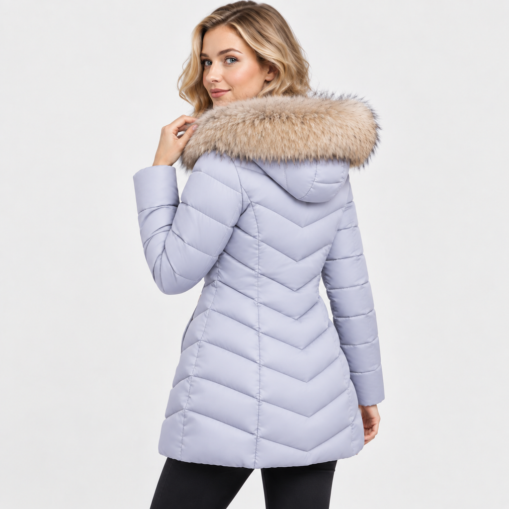 NAJAS | Women’s Long Cotton Puffer Coat Warm Winter Outerwear