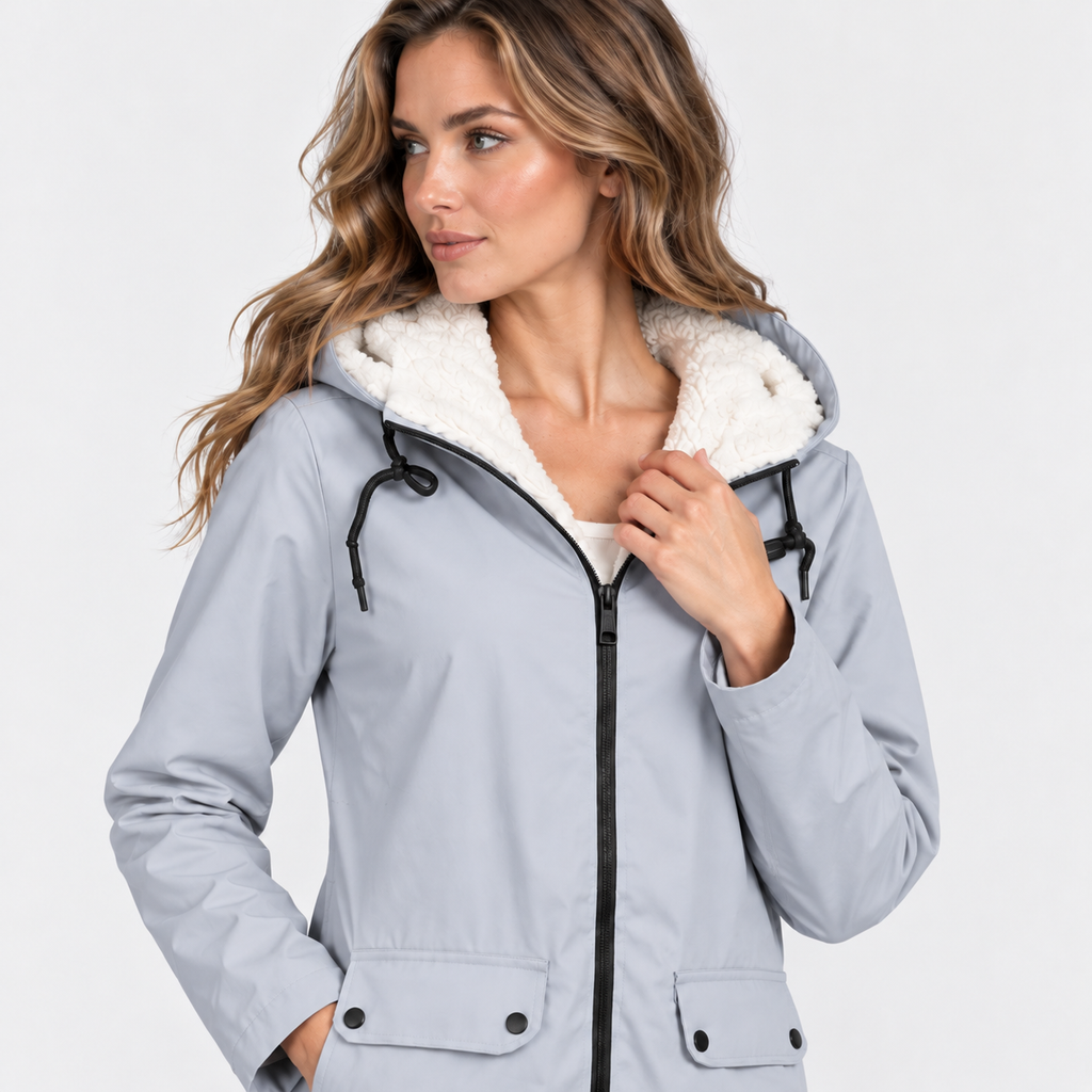 NAJAS | Women's Fleece Lined Hooded Jacket Windproof Winter Outerwear
