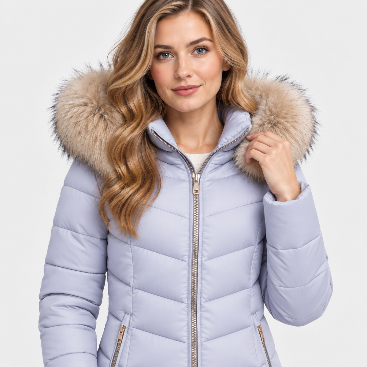NAJAS | Women’s Long Cotton Puffer Coat Warm Winter Outerwear