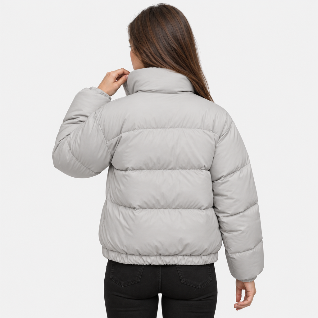 NAJAS | Women's Printed Puffer Jacket Thick Warm Loose Fit Winter Coat