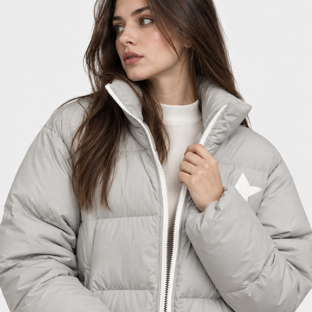 NAJAS | Women's Printed Puffer Jacket Thick Warm Loose Fit Winter Coat