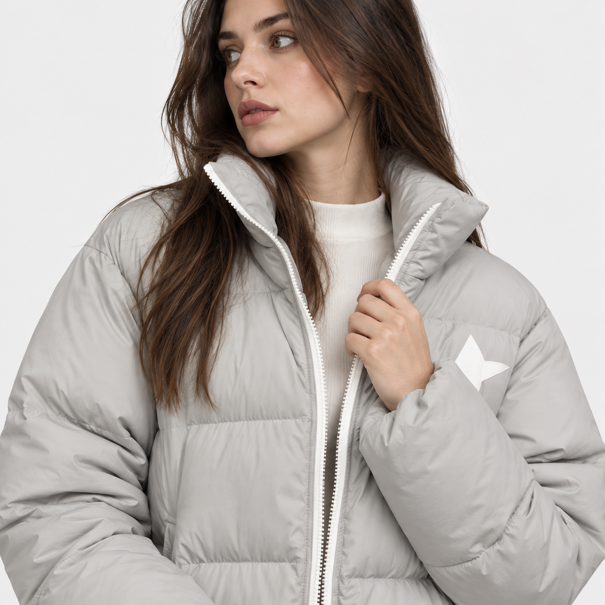 NAJAS | Women's Printed Puffer Jacket Thick Warm Loose Fit Winter Coat