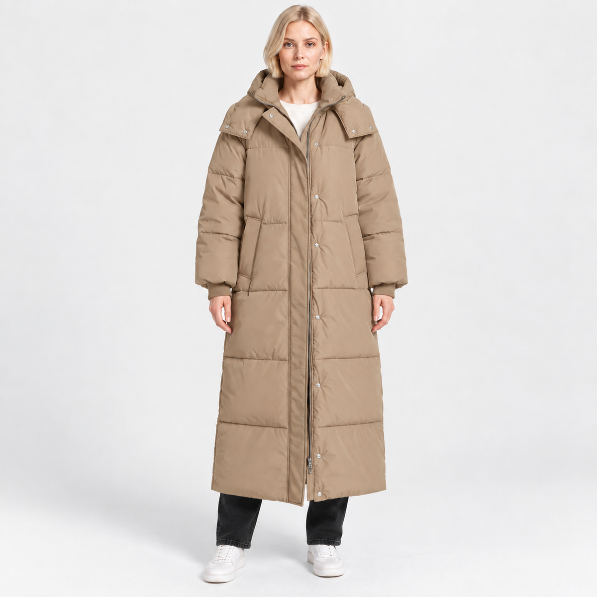 NAJAS | Women’s Loose Fit Puffer Coat Raglan Sleeve Casual Outerwear