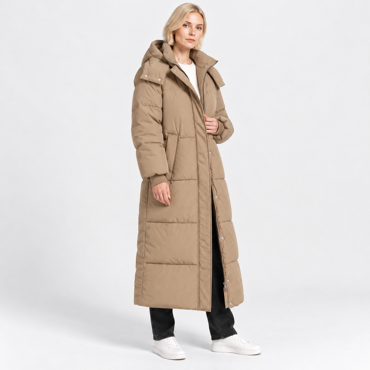 NAJAS | Women’s Loose Fit Puffer Coat Raglan Sleeve Casual Outerwear