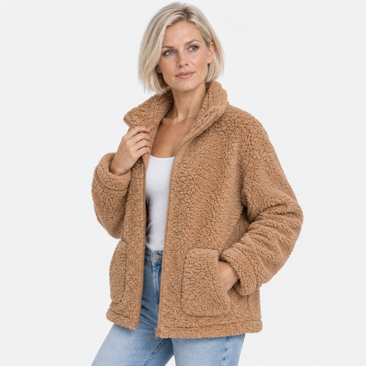 NAJAS | Women’s Fleece Lined Jacket Soft Cozy Fall Winter Coat