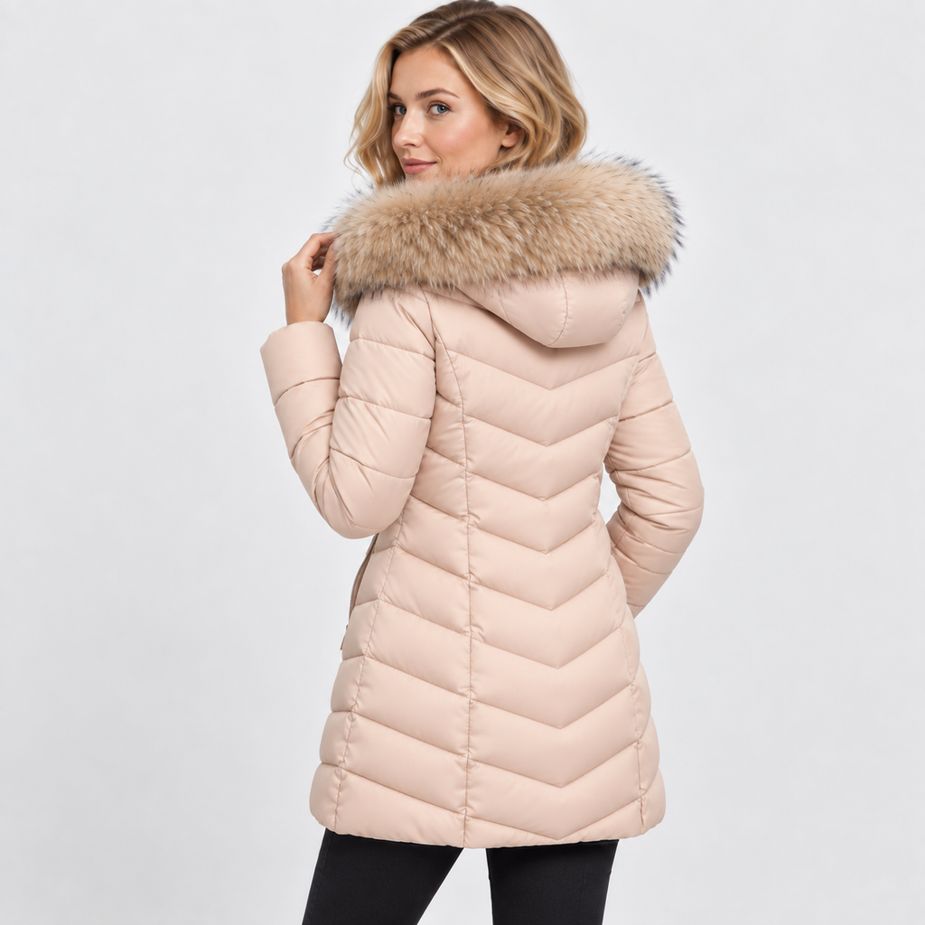 NAJAS | Women’s Long Cotton Puffer Coat Warm Winter Outerwear