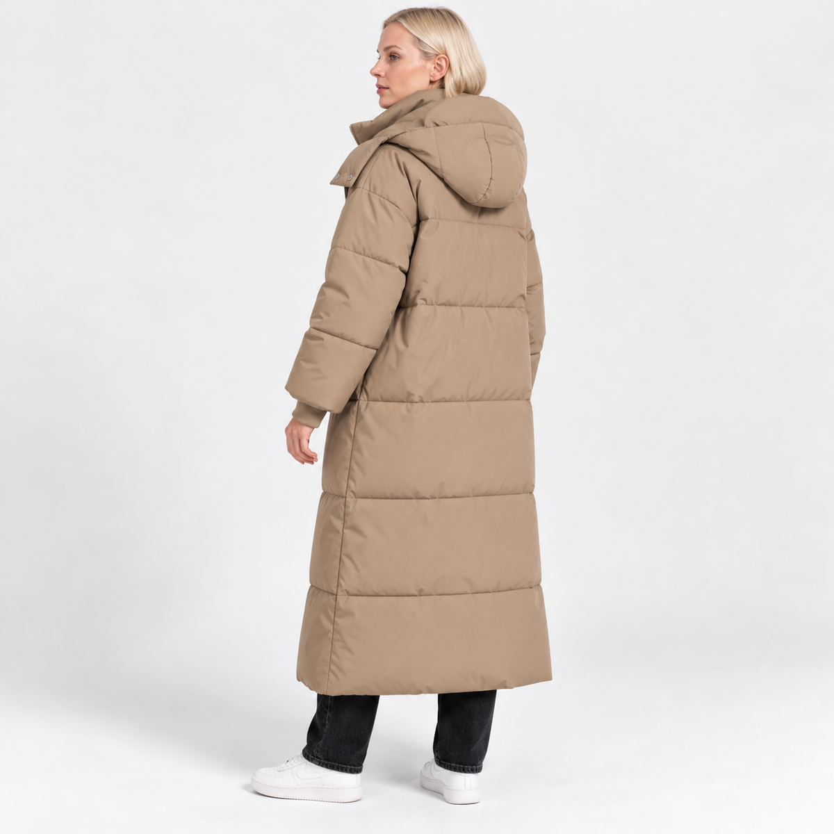 NAJAS | Women’s Loose Fit Puffer Coat Raglan Sleeve Casual Outerwear